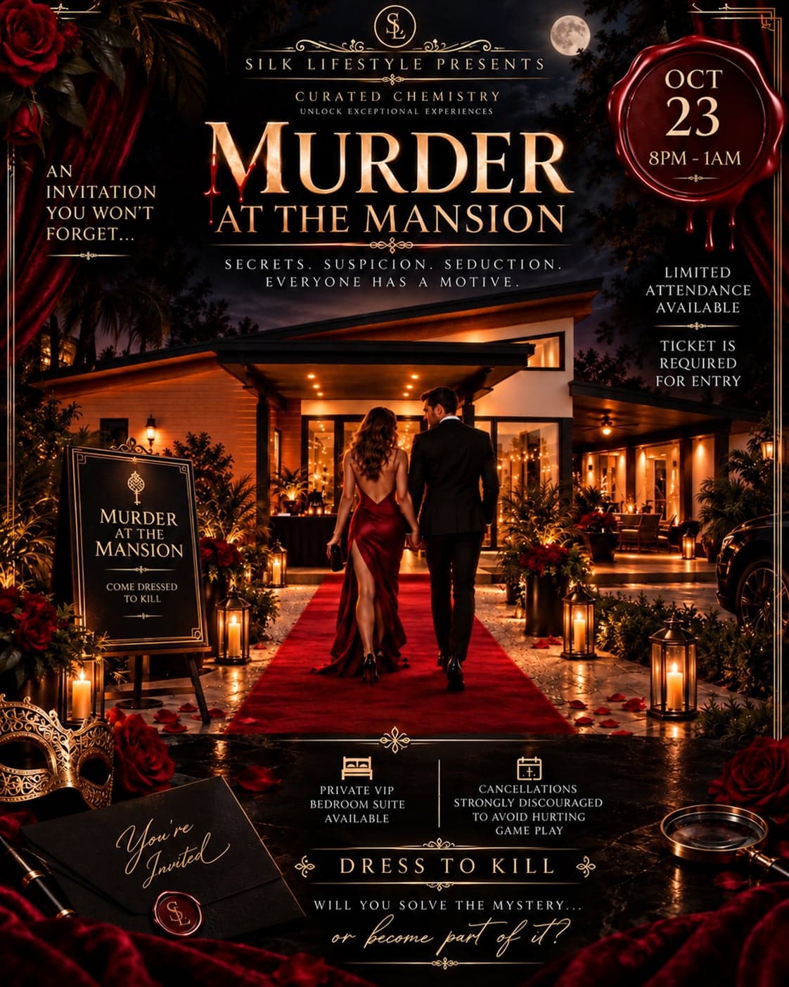 Murder at the Mansion (ft. Curated Chemistry) — Friday, October 23, 2026 · Fort Myers Mansion · Fort Myers, Florida